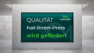 Qualität wird gefördert! © creativomedia GmbH